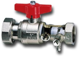 Kulové kohouty se zpětnou klapkou a kontrolou funkce | HUTIRA voda